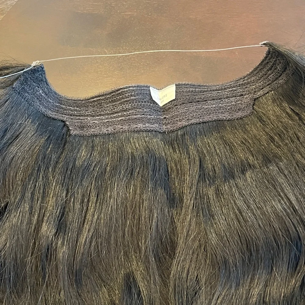 Hidden Crown Layers Halo Hair Extension Jet Black - Picture 8 of 10